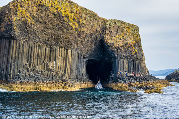 Approaching Fingal’s Cave, Isle of Staffa Picture Board by Angus McComiskey