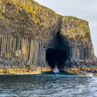 Buy canvas prints of Approaching Fingal’s Cave, Isle of Staffa by Angus McComiskey