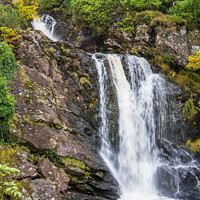 Buy canvas prints of Autumn at Inversnaid Falls, Loch Lomond by Angus McComiskey