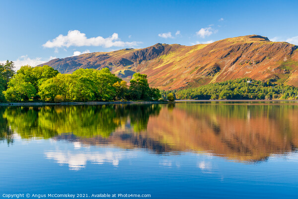 Colourful reflections on Derwent Water Picture Board by Angus McComiskey