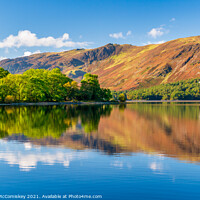 Buy canvas prints of Colourful reflections on Derwent Water by Angus McComiskey