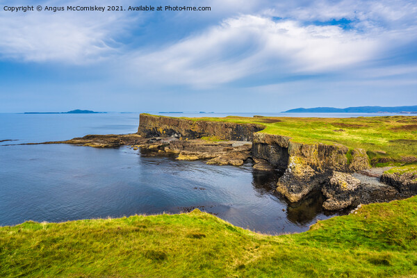 Sea cliffs, Isle of Staffa Picture Board by Angus McComiskey