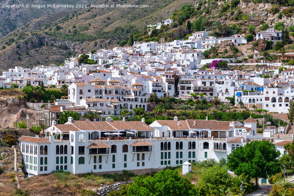White village of Frigiliana in Andalusia, Spain Picture Board by Angus McComiskey