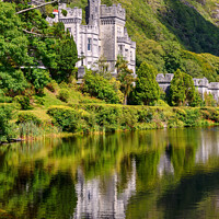 Buy canvas prints of Kylemore Abbey reflections, County Galway by Angus McComiskey