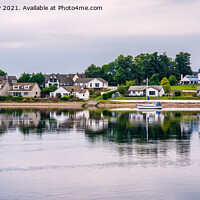 Buy canvas prints of North Connel village panorama by Angus McComiskey