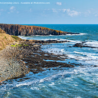 Buy canvas prints of Rocky shoreline at Cullernose Point Northumberland by Angus McComiskey