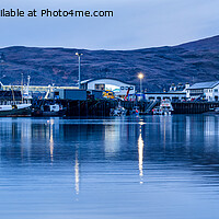 Buy canvas prints of Ullapool harbour and waterfront at daybreak by Angus McComiskey