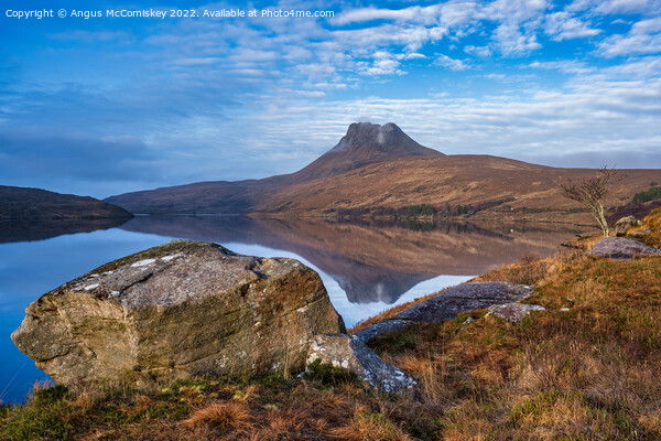 Stac Pollaidh and Loch Lurgainn Picture Board by Angus McComiskey