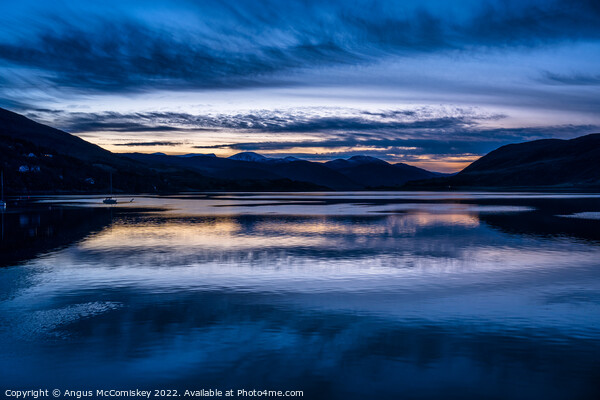 Dawn breaks across Loch Broom Picture Board by Angus McComiskey