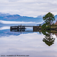 Buy canvas prints of Old pier at Rowardennan on Loch Lomond by Angus McComiskey