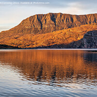 Buy canvas prints of View across Loch Canaird to Ben Mor Coigach by Angus McComiskey