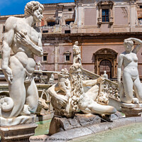 Buy canvas prints of Praetorian Fountain in Palermo, Sicily by Angus McComiskey