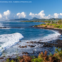 Buy canvas prints of Breakers on east coast of Kauai Island in Hawaii by Angus McComiskey