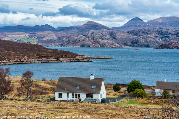 Loch Torridon and the Torridon Hills Picture Board by Angus McComiskey