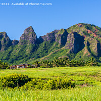 Buy canvas prints of Kalalea Mountains Hawaii panoramic by Angus McComiskey