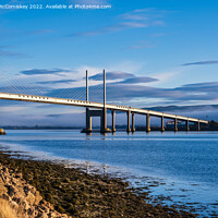 Buy canvas prints of Kessock Bridge from Black Isle, Scotland by Angus McComiskey