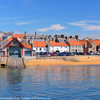 Buy canvas prints of Lifeboat station Anstruther harbour, Fife by Angus McComiskey