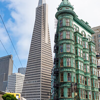 Buy canvas prints of The old and the new in San Francisco by Angus McComiskey