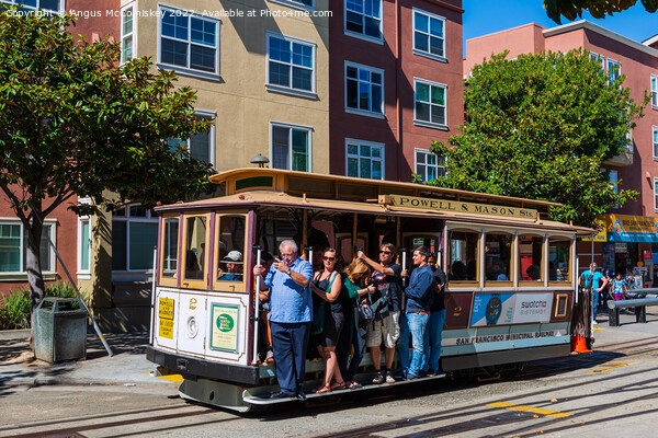 Powell & Mason cable car San Francisco Picture Board by Angus McComiskey