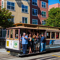 Buy canvas prints of Powell & Mason cable car San Francisco by Angus McComiskey