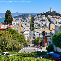 Buy canvas prints of Lombard Steet to Telegraph Hill, San Francisco by Angus McComiskey