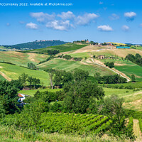 Buy canvas prints of Tuscan landscape towards Montepulciano by Angus McComiskey