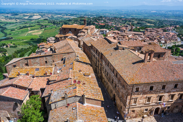 Across the rooftops of Montepulciano, Tuscany Picture Board by Angus McComiskey