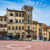 Buy canvas prints of Medieval buildings in Arezzo, Tuscany, Italy by Angus McComiskey