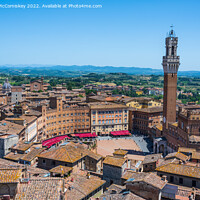 Buy canvas prints of Piazza del Campo in Siena, Tuscany, Italy by Angus McComiskey