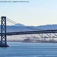 Buy canvas prints of San Francisco - Oakland Bay Bridge by Angus McComiskey