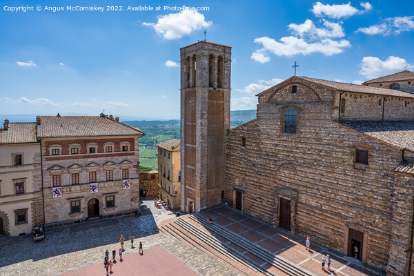 Montepulciano Cathedral, Tuscany, Italy Picture Board by Angus McComiskey