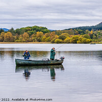 Buy canvas prints of Trout fishing on Lake of Menteith by Angus McComiskey