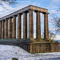 Buy canvas prints of National Monument of Scotland on Calton Hill by Angus McComiskey