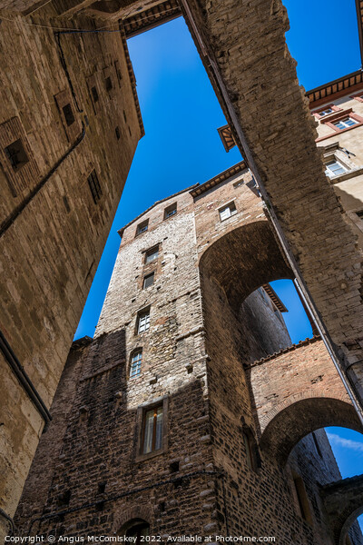 Stone vaulting and arches in Perugia, Umbria Picture Board by Angus McComiskey