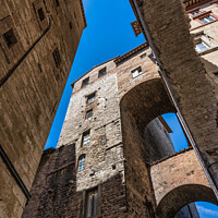 Buy canvas prints of Stone vaulting and arches in Perugia, Umbria by Angus McComiskey