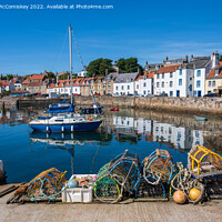 Buy canvas prints of Lobster pots on quayside at St Monans harbour by Angus McComiskey