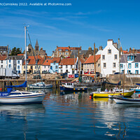 Buy canvas prints of Boats moored in St Monans harbour by Angus McComiskey