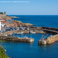 Buy canvas prints of Crail harbour in East Neuk of Fife by Angus McComiskey