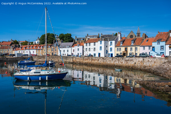 St Monans harbour reflections Picture Board by Angus McComiskey