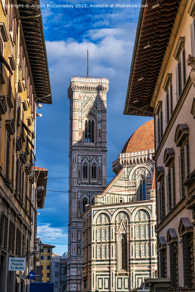 Campanile and Duomo at sunrise, Florence, Tuscany Picture Board by Angus McComiskey