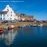 Buy canvas prints of Boats in Crail harbour East Neuk of Fife by Angus McComiskey