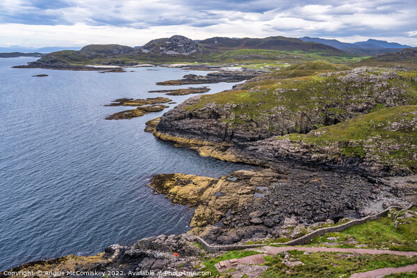 Coastline at Ardnamurchan Point Picture Board by Angus McComiskey