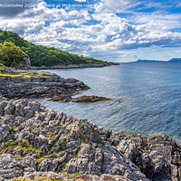 Buy canvas prints of Rocky shoreline at Samalaman Bay, Ardnamurchan by Angus McComiskey