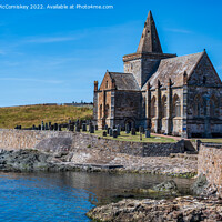 Buy canvas prints of St Monans Auld Kirk in East Neuk of Fife, Scotland by Angus McComiskey