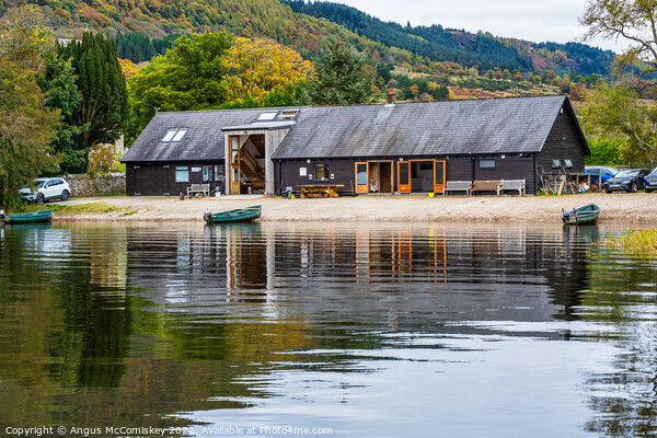Lake of Menteith Fisheries cabin, Port of Menteith Picture Board by Angus McComiskey