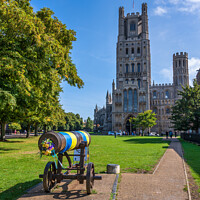 Buy canvas prints of Crimean cannon at Ely Cathedral by Angus McComiskey