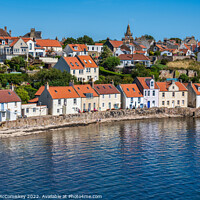 Buy canvas prints of Seafront houses in Pittenweem in East Neuk of Fife by Angus McComiskey