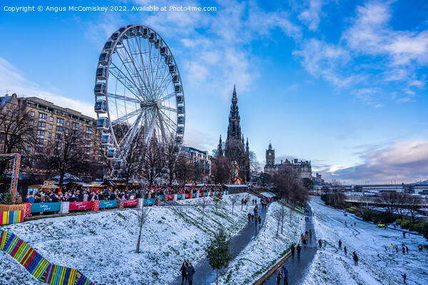 Edinburgh Christmas Market 2022 Picture Board by Angus McComiskey