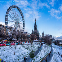 Buy canvas prints of Edinburgh Christmas Market 2022 by Angus McComiskey