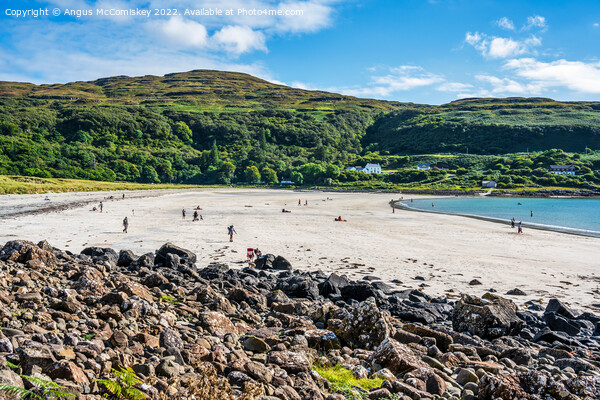 White sand of Calgary Beach, Isle of Mull Picture Board by Angus McComiskey